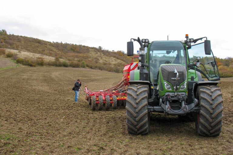 Einsaat in halber Saatstärke, Foto: Heino John