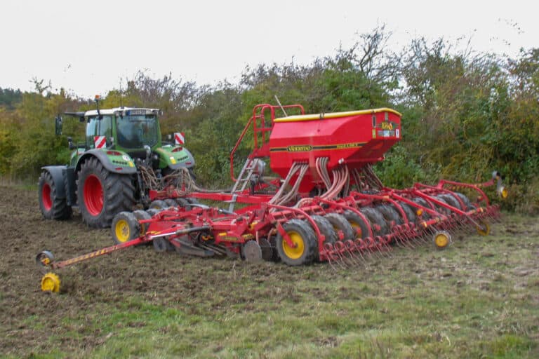 Einsaat in halber Saatstärke, Foto: Heino John