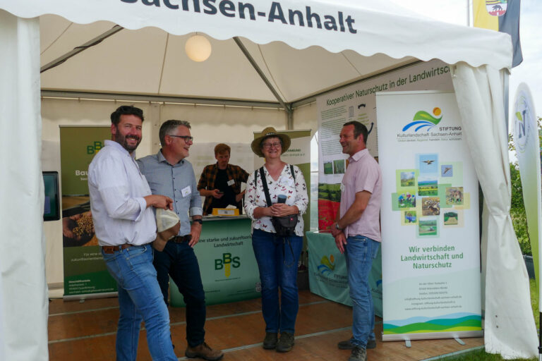 Stand der Stiftung bei den DLG-Feldtagen.
